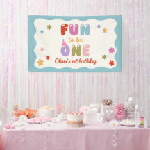Fun to Be One Daisy Colorful 1st Birthday