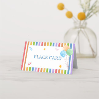 Fun to Be One Place Card Birthday Table Card プレイスカード