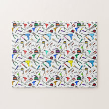 Fun Tools and Hardware Illustrations Pattern