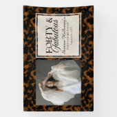 Fun Tortoise Birthday Forty and Fabulous Photo 横断幕 (縦)