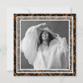 Fun Tortoise Shell Birthday Forty and Fabulous 招待状 (裏面)