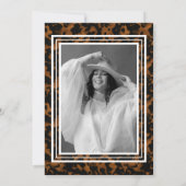 Fun Tortoise Shell Birthday Forty and Fabulous 招待状 (裏面)