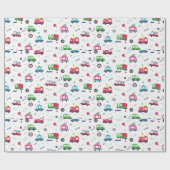 Fun Toy Pattern Gift Wrap for Children’s Birthdays ラッピングペーパー (フラット)