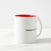 Fun Trendy Mamas and Coffee® Signature mug ツートーンマグカップ (正面右)