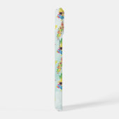 Fun Tropical Pattern with Custom Name  iPhone 15ケース (右側面)