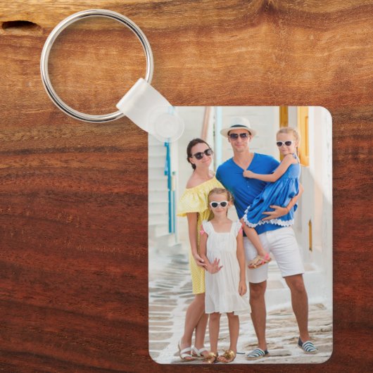 Fun Two Photo Double Sided Aluminum キーホルダー (正面)