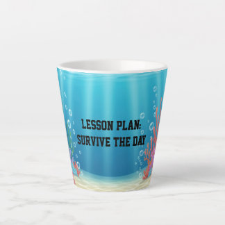 Fun Under the Sea Sarcastic quote for teachers カフェラテマグ