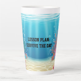 Fun Under the Sea Sarcastic quote for teachers カフェラテマグ