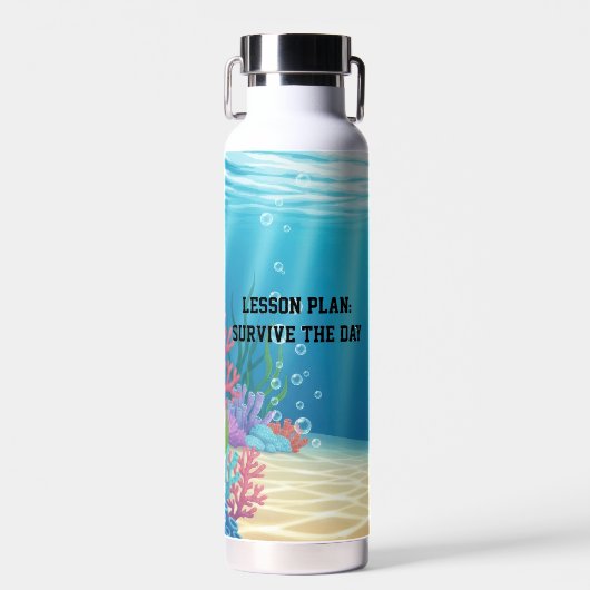 Fun Under the Sea sarcastic Teachers ウォーターボトル (正面)