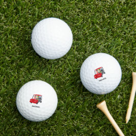 Fun Unique  Cart Monogram Name Golf Balls ゴルフボール
