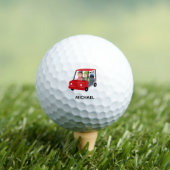 Fun Unique  Cart Monogram Name Golf Balls ゴルフボール (インサイチュ 木)