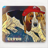 Fun Unique Custom Clyde Dog  マウスパッド (正面)