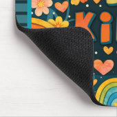 Fun Unique Rainbow Dude Be Kind Trendy Kindness マウスパッド (コーナー)