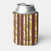 Fun Urban Camouflage Stripe Pattern Birthday 缶クーラー (缶裏面)