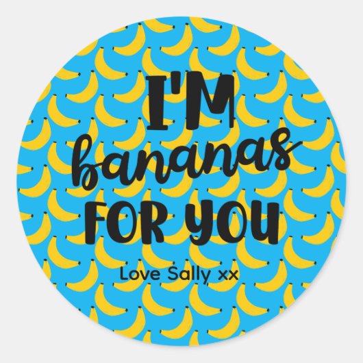 Fun Valentine Favor for Friends, Classmates & Coup ラウンドシール (正面)