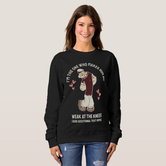 Fun Valentines Day Weak At The Knees  Sweatshirt スウェットシャツ (正面フル)