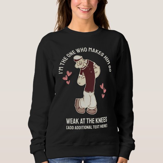 Fun Valentines Day Weak At The Knees  Sweatshirt スウェットシャツ (正面)