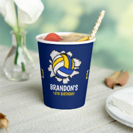 Fun Volleyball Boy Birthday 紙コップ