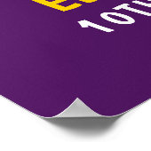 Fun Volleyball Girl Birthday ポスター (角)