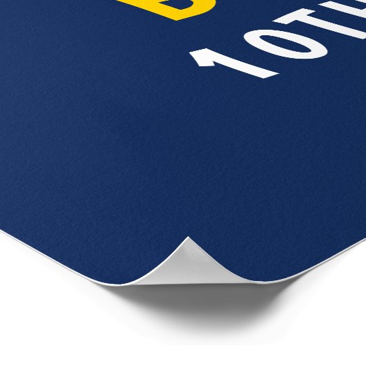 Fun Volleyball Kids Birthday ポスター (角)