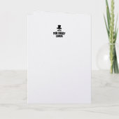 Fun We Three Kings Pun Christmas Tree card カード (裏面)