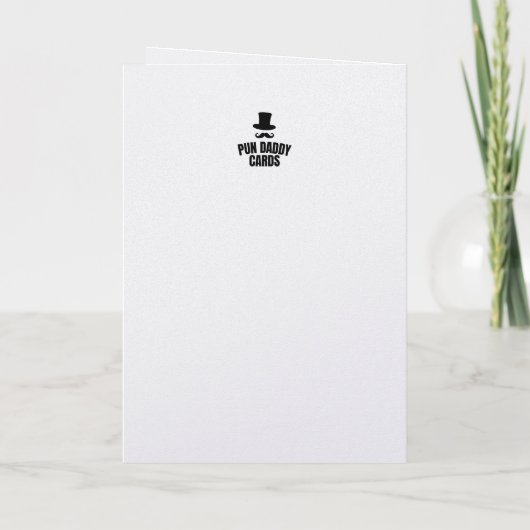 Fun We Three Kings Pun Christmas Tree card カード (裏面)