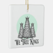 Fun We Three Kings Pun Christmas Tree ornament セラミックオーナメント (右)