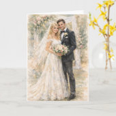 Fun Wedding Prayer Inspired by Ezekiel 25:17 カード (黄色い花)