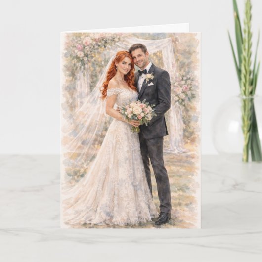 Fun Wedding Prayer Inspired by Ezekiel 25:17 カード (正面)