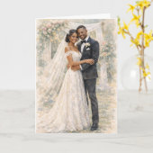 Fun Wedding Prayer Inspired by Ezekiel 25:17 カード (黄色い花)