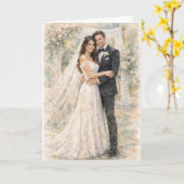 Fun Wedding Prayer Inspired by Ezekiel 25:17 カード (黄色い花)