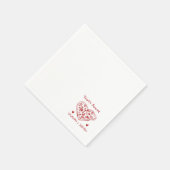 Fun Wedding ,Whimsical Font & Italian Vibes スタンダードカクテルナプキン (角)