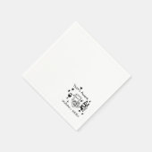 Fun Wedding ,Whimsical Font & Italian Vibes スタンダードカクテルナプキン (角)
