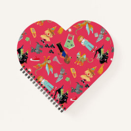 Fun Wizard of Oz on red children's design ノートブック