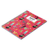 Fun Wizard of Oz on red children's design ノートブック (左側)