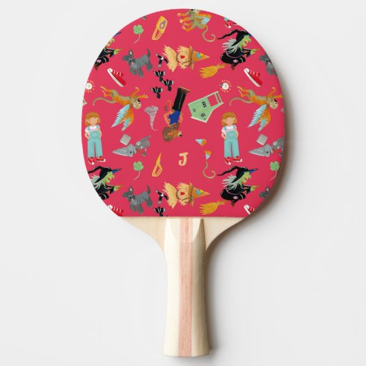 Fun Wizard of Oz on red children's design 卓球ラケット (正面)
