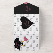 Fun You’re Fangtastic! Bat Love Pun Proposal Card オールインワン招待状 (外側)