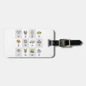 Fun Zodiac Astrological Characters ラゲッジタグ (正面横)