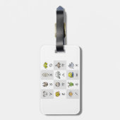 Fun Zodiac Astrological Characters ラゲッジタグ (裏面縦)