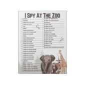 Fun Zoo Explorer Scavenger Hunt ノートパッド (回転)