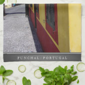 Funchal （ポルトガル）の色Kitchen Teatowel キッチンタオル (折り畳み)