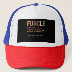 Funcle叔父おもしろい定義、凡素晴らし例ヒーロー キャップ