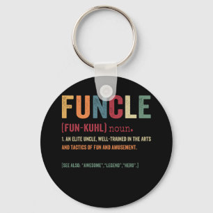 Funcle叔父おもしろい定義、凡素晴らし例ヒーロー キーホルダー