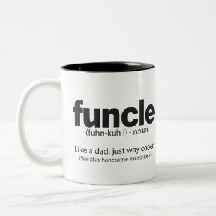 Funcle定義おもしろいな引用文のマグ ツートーンマグカップ