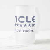 Funcle: パパしかしクーラーのように! フロストグラスビールジョッキ (正面右)