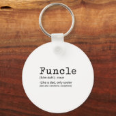 Funcle Definition Funny Joke Gift For Uncle_1  キーホルダー (正面)