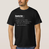 Funcle Funny Uncle Definition Tシャツ (正面)