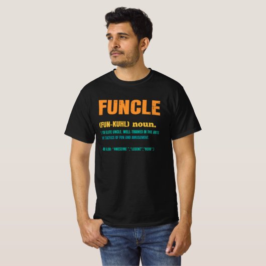 Funcle Funny Uncle Definition Tシャツ (正面フル)
