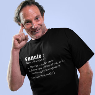 Funcle Funny Uncle Definition Tシャツ