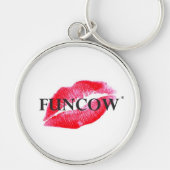 FUNCOW® ボタンのキーチェーン キーホルダー (正面)
